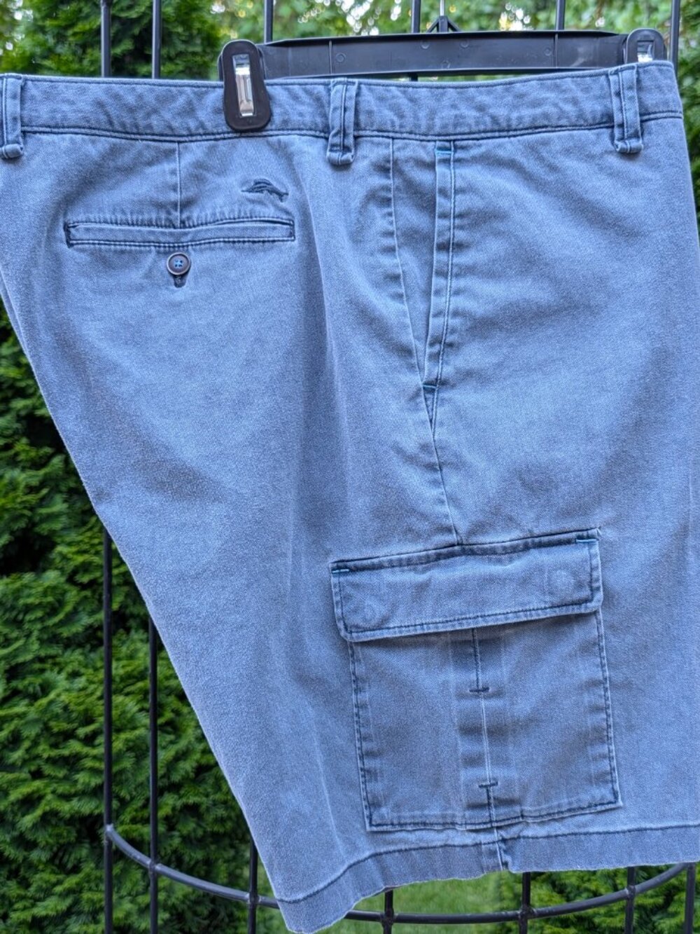 Tommy Bahamas Men's Cargo Shorts - Light Blue - Size 42 - Picture 5 of 9